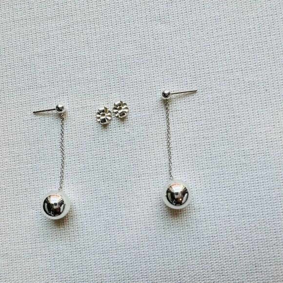 Tiffany & Co Hardwear Ball Drop Dangle Earrings 10mm - Picture 5 of 8